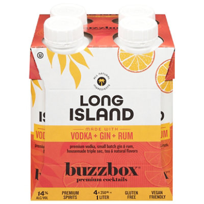 Buzzbox Premium Cocktails Long Island - 4-200 ML - Image 2