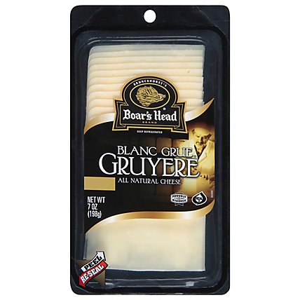 Boar's Head Blanc Grue Gruyere Presliced Cheese - 7 Oz - Image 1