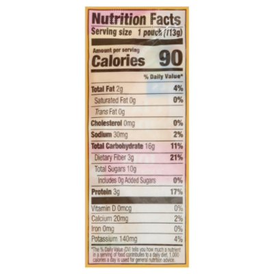 O Organics Baby Food Banana White Beans Strawberry Chia Pouch - 4 Oz - Image 3