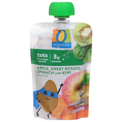O Organics Baby Food Apple Sweet Potato Spinach Kiwi Pouch - 4 OZ - Image 1