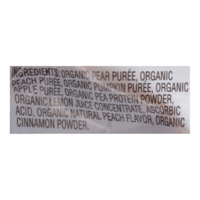 O Organics Baby Food Pear Peach Pumpkin Apple Cinnamon Pouch - 4 OZ - Image 4
