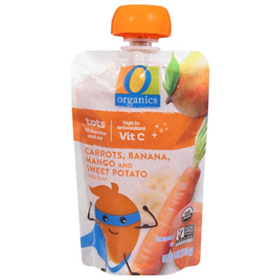 O Organics Baby Food Carrots Banana Mango Sweet Potato Pouch - 4 OZ - Image 2
