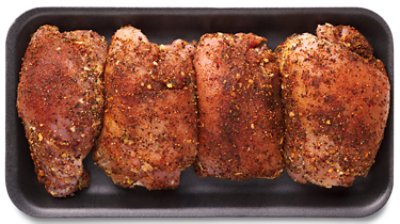 Chicken Thighs Boneless Bbq Seasoned - LB - Image 1