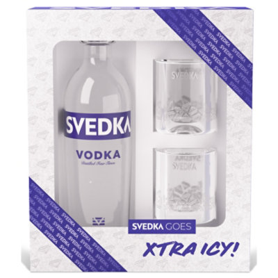 SVEDKA Vodka Glassware Gift Set 80 Proof - 750 Ml - Image 4