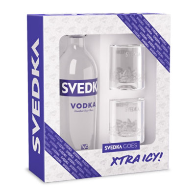 SVEDKA Vodka Glassware Gift Set 80 Proof - 750 Ml - Image 4