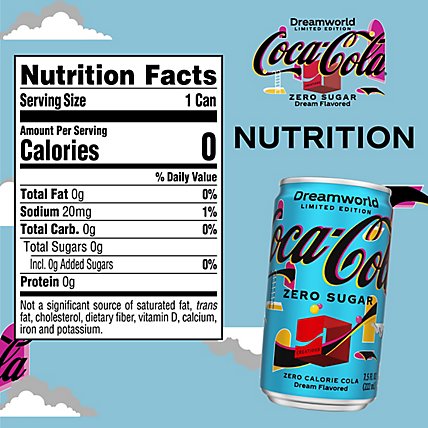 Coca Cola Zero Sugar Dreamworld Fridge Pack Cans - 10 - 7.5 Fl. Oz. - Image 5