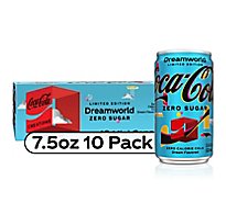 Coca Cola Zero Sugar Dreamworld Fridge Pack Cans - 10 - 7.5 Fl. Oz.