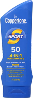 Coppertone Sport Lotion SPF 50 - 7 Oz - Image 2