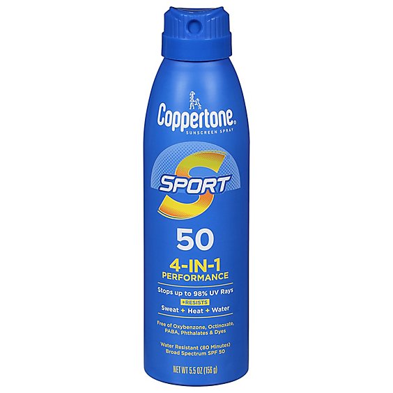 Coppertone Sport Spray SPF 50 - 5.5 Oz