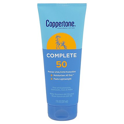 Coppertone Complete Lotion SPF 50 - 7 Oz - Image 1