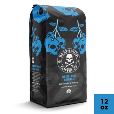 Death Wish Coffee Blue and Buried Ground Coffee - 12 Oz - Image 1