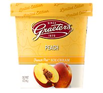 Graeters Limited Edition Summer Peach Handcrafted Ice Cream - 16 OZ
