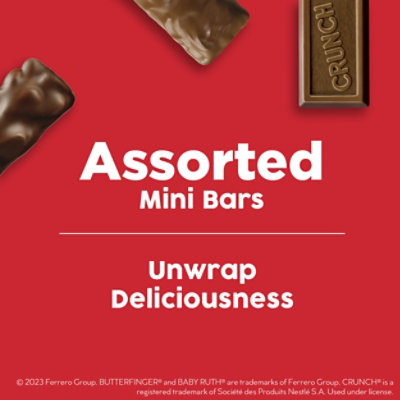 Butterfinger CRUNCH and Baby Ruth Minis Assorted Candy Bars Bulk Variety Pack - 9.5 Oz - Image 4