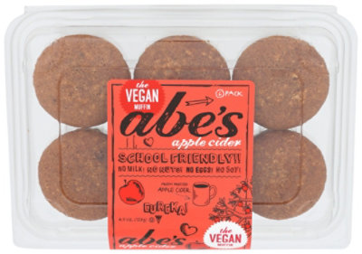 Abe's Apple Cider Mini Vegan Muffins 6 Count - 4.5 Oz - Image 1