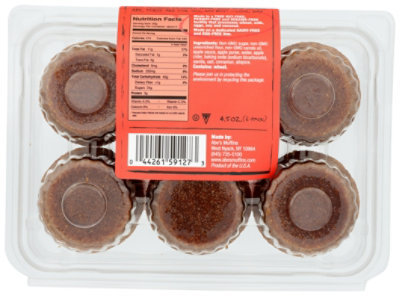 Abe's Apple Cider Mini Vegan Muffins 6 Count - 4.5 Oz - Image 2