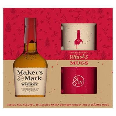 Maker's Mark Bourbon With Mug Package Holiday Wine - 750 Ml