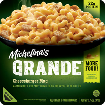 Michelina's Grande Beef Patty Crumbles With Cheese Macaroni - 12.75 Oz - Image 1