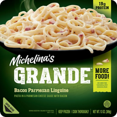 Michelina's Grande Parmesan Cheese Sauce With Bacon Pasta - 13 Oz - Image 1