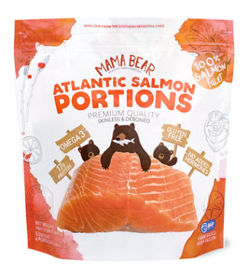 Mama Bear Skinless Salmon Portions - 24 OZ - Image 1