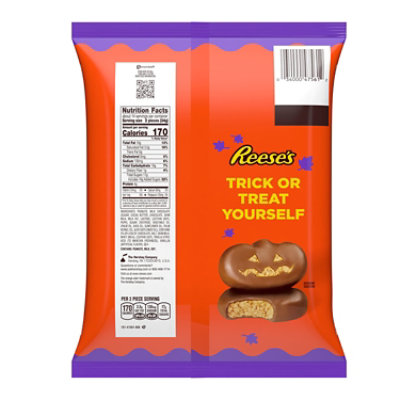 Reeses Milk Chocolate Snack Size Peanut Butter Pumpkins Halloween Candy Jumbo Bag - 16.2 Oz - Image 2