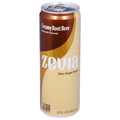Zevia Zero Sugar Creamy Root Beer Soda - 12 Fl. Oz. - Image 1