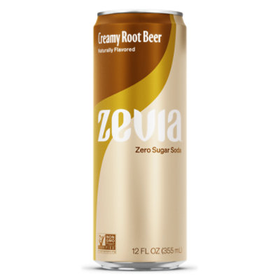 Zevia Zero Sugar Creamy Root Beer Soda - 12 Fl. Oz. - Image 1