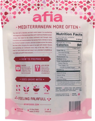 Afia Garlic & Herb Falafel - 9 Oz - ACME Markets