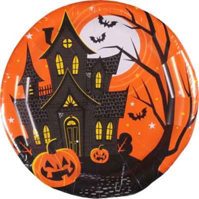 Signature SELECT Creative Converting Haunted Night Dinner Plate - 8 Count - Image 2