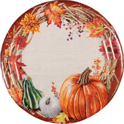 Signature SELECT Creative Converting Autumn Feeling Dinner Plates - 8 Count - Image 2