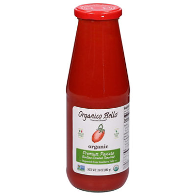 Organico Bello Strained Italian Organic Tomato - 24 Oz - Image 2