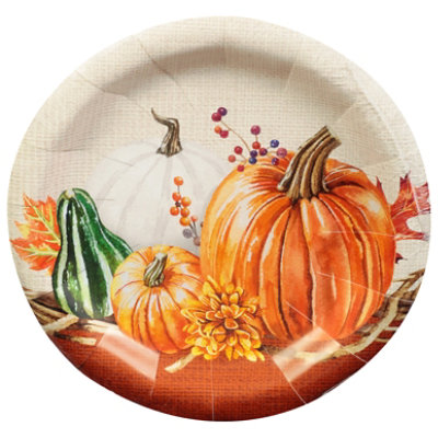 Signature SELECT Creative Converting Autumn Feeling Lunch Plates - 8 Count - Image 3