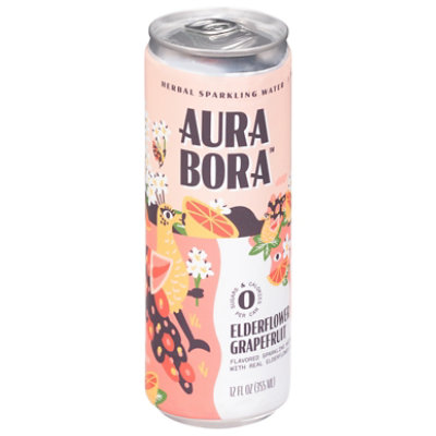 Aura Bora Elderflower Grapefruit Sparkling Water - 12 Fl. Oz. - Image 3