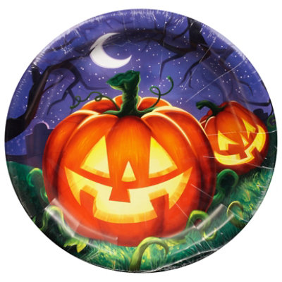 Signature SELECT Creative Converting Halloween Night Dinner Plate - 8 Count - Image 3