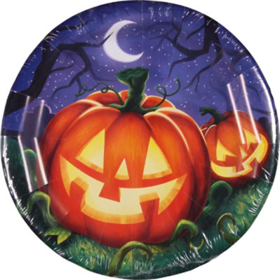 Signature SELECT Creative Converting Halloween Night Dinner Plate - 8 Count - Image 2