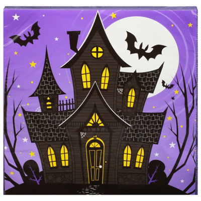 Signature SELECT Creative Converting Haunted Night Lunch Napkins - 16 Count - Image 3