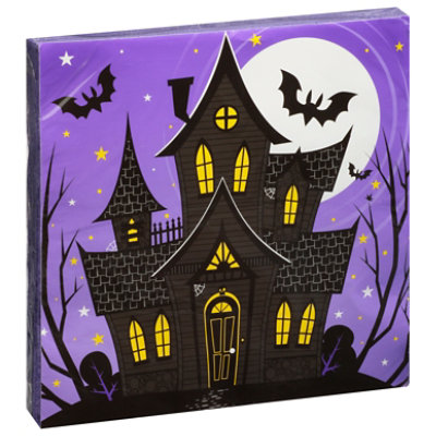 Signature SELECT Creative Converting Haunted Night Lunch Napkins - 16 Count - Image 1