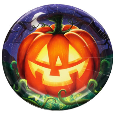 Signature SELECT Creative Converting Halloween Night Lunch Plate - 8 Count - Image 3