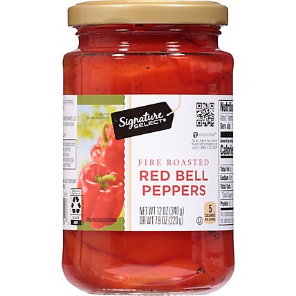 Signature Select Fire Roasted Red Bell Peppers - 12 Oz - Image 2