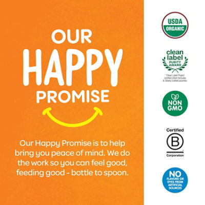 Happy Baby Organics Brain Support Blend Bananas Spinach Passion Fruit & Oats Pouch - 4 Oz - Image 2