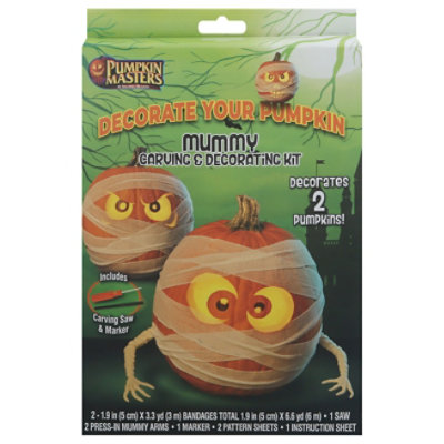 Pumpkin Masters Mummy Pmpkn Deco Kit - Each - Image 3