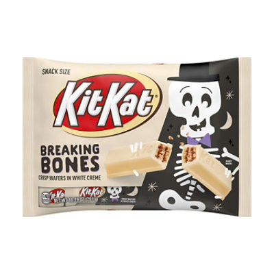 Kit Kat Breaking Bones White Creme Wafer Snack Size Halloween Candy Bag - 10.29 Oz - Image 1