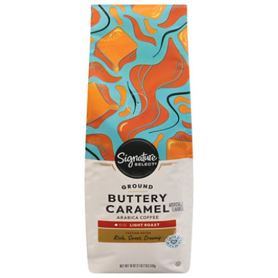 Signature SELECT Buttery Caramel Ground Coffee - 18 Oz