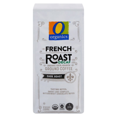 O Organics French Roast Decaf Ground Coffee - 16 Oz - Image 1