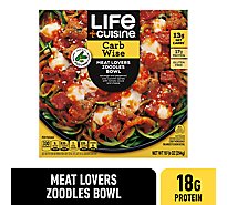 Life Cuisine Frozen Meatlovers Zoodles Bowl Entree - 10.38 Oz
