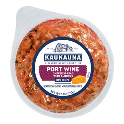 Kaukauna Port Wine Spreadable Cheese Ball - 6 Oz - Image 1