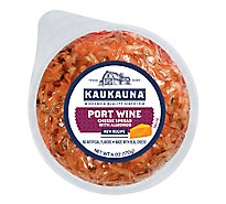 Kaukauna Port Wine Spreadable Cheese with Almonds - 6 Oz