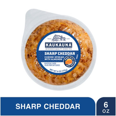 Kaukauna Sharp Cheddar Spreadable Cheese Ball - 6 Oz