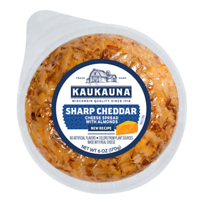 Kaukauna Sharp Cheddar Spreadable Cheese With Almonds - 6 Oz - Safeway