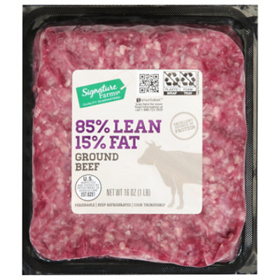 Signature Farms 85% Lean 15% Fat Ground Beef - 16 Oz - Image 4