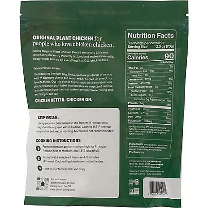 Daring Chicken Meatless Pieces - 8 Oz - Image 6